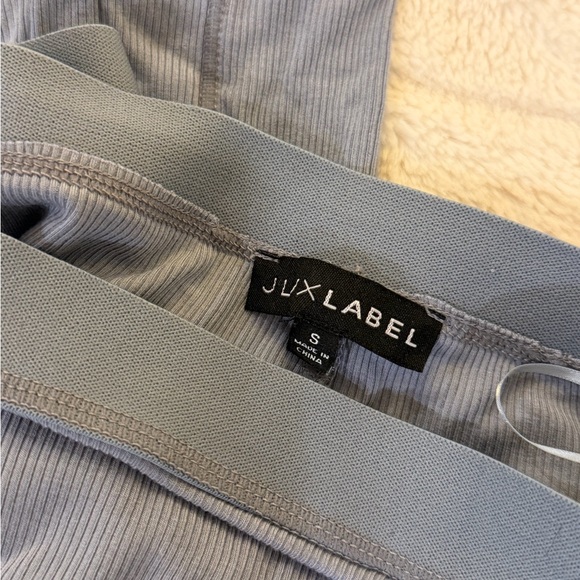 Jlux Label Gray Ribbed Lounge Set - Picture 4 of 5